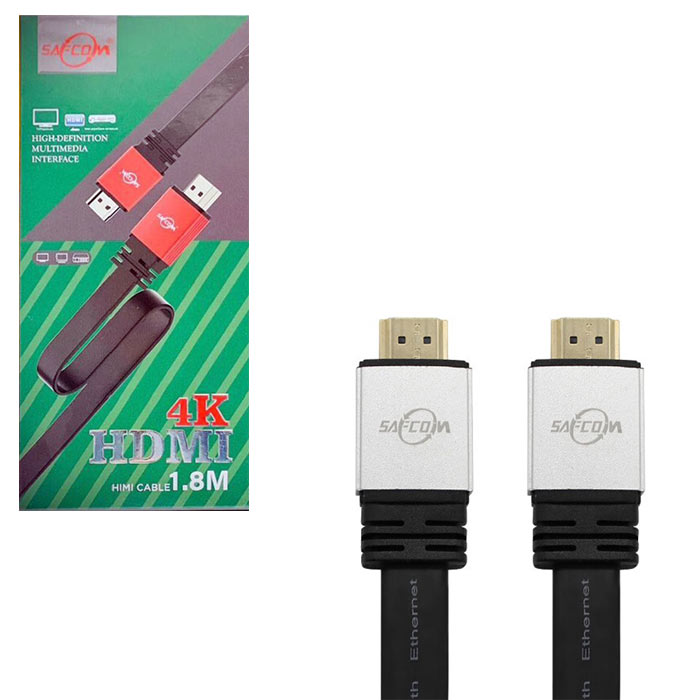 کابل HDMI سفکام مدل 4K طول 1.8 متر