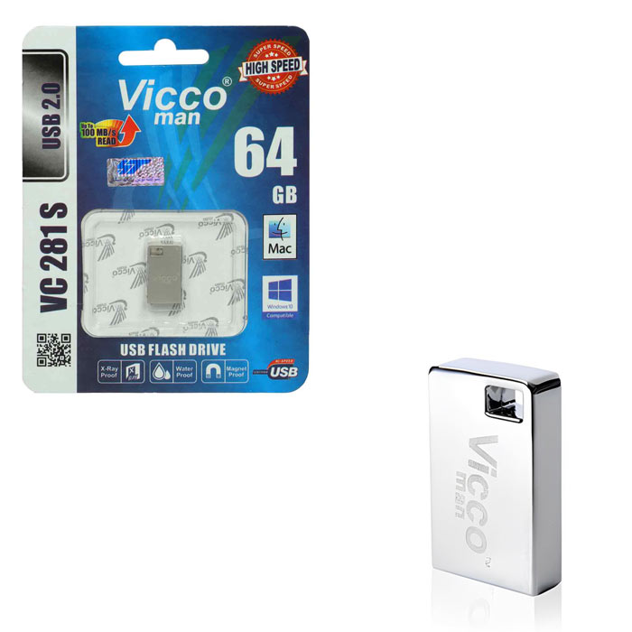 فلش مموری ویکومن مدل VC281S ظرفیت 64 گیگابایت