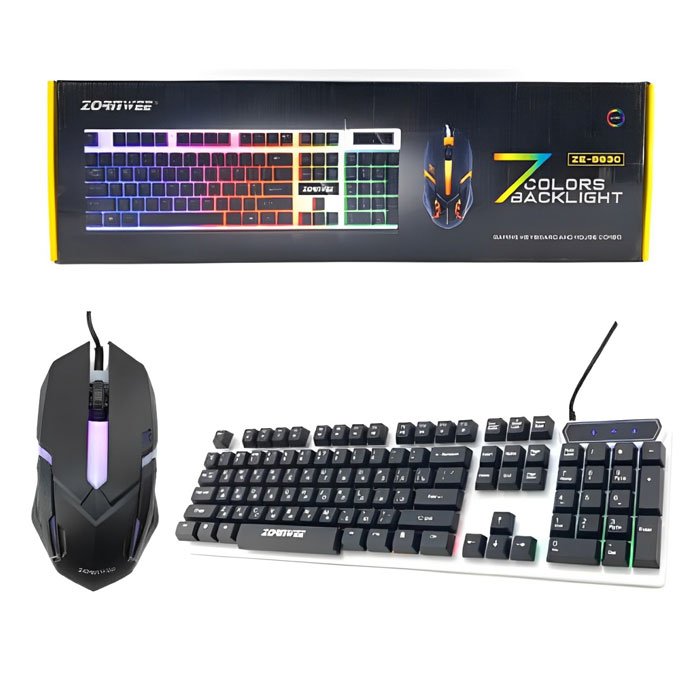 موس کیبورد گیمینگ زورن وی مدل ZE-9830