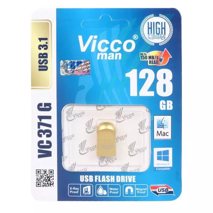 فلش مموری ویکومن مدل VC371 G ظرفیت 128 گیگابایت