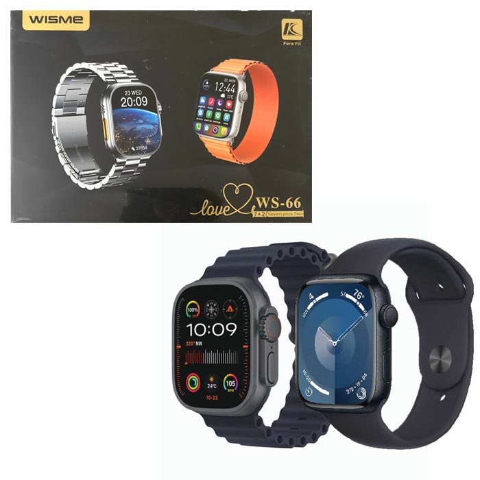 ساعت هوشمند دوتایی برند WISME مدل WS-66