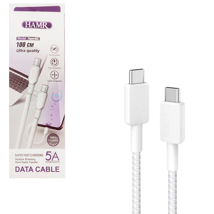 کابل دو سر تایپ سی 1 متر  HAMR مدل HAMR-BZ