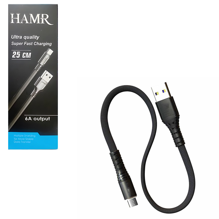 کابل میکرو پاوربانکی 6 آمپر برند  HAMR