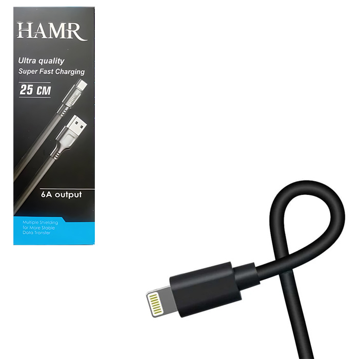 کابل لایتنینگ پاوربانکی 6 آمپر برند  HAMR