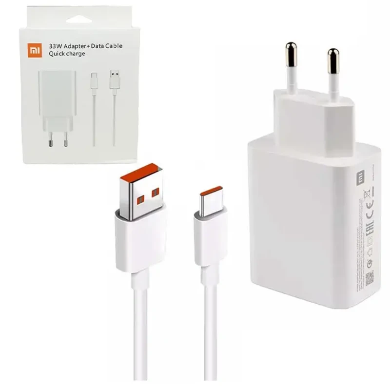 شارژر دیواری  33 وات شیائومی همراه با کابل تایپ سی
