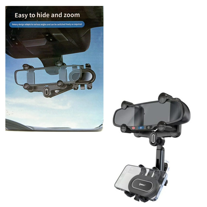 نگهدارنده گوشی آینه خودرو با قابلیت چرخش 360 درجه