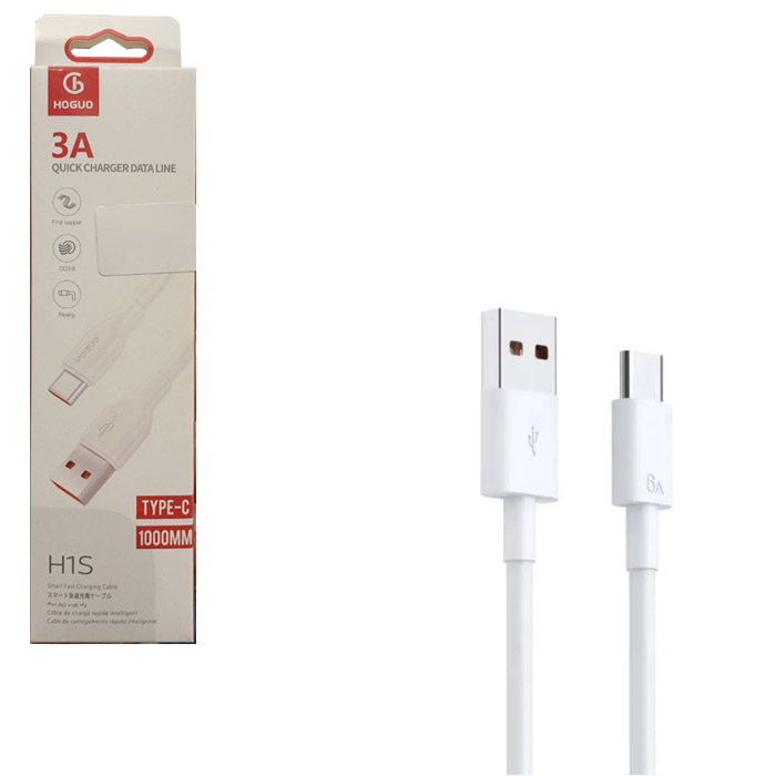 کابل شارژر USB به تایپ سی هوگو مدل H1S