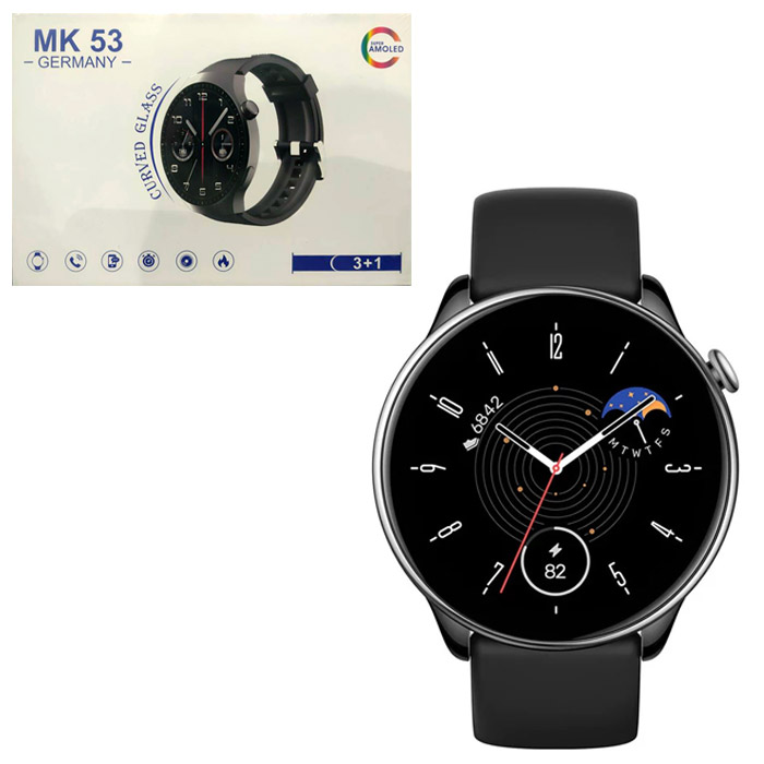 ساعت هوشمند مدل MK53 Germany به همراه 3 بند سیلیکونی