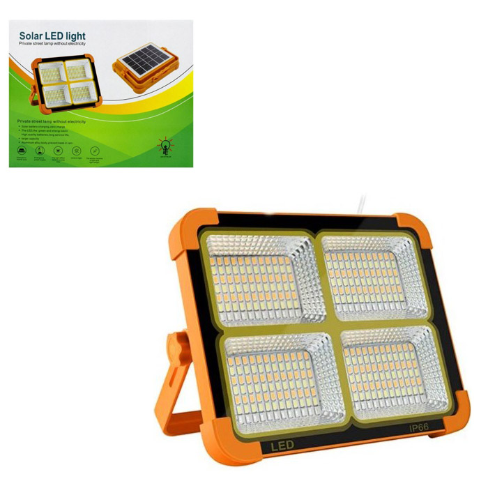 پروژکتور LED خورشیدی پنلی دارای دو نور آفتابی و مهتابی