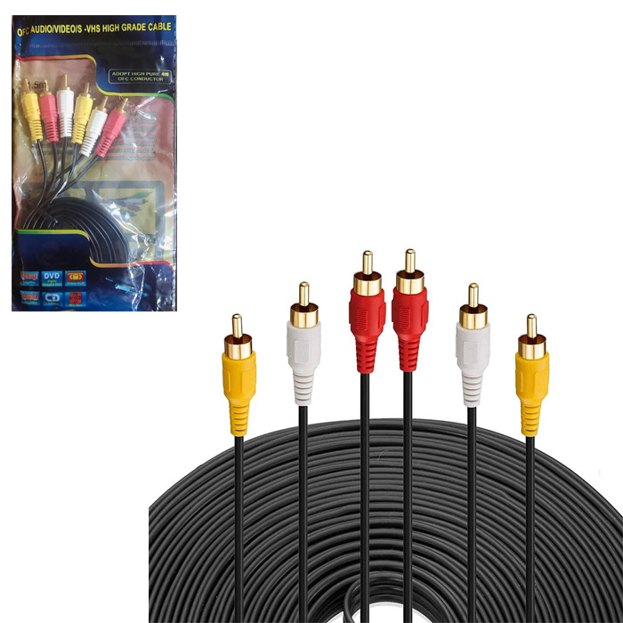 کابل 3 به 3 RCA طول 3 متر