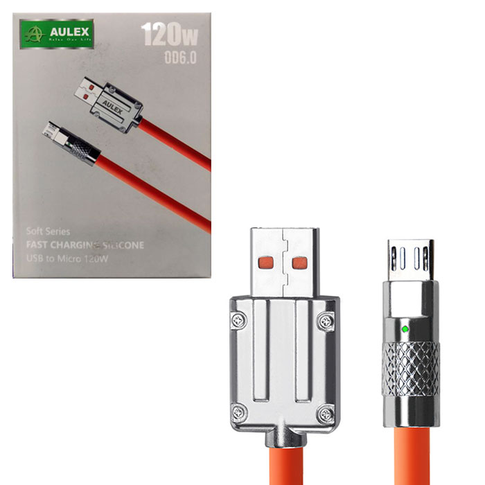 کابل شارژر سریع میکرو  120w  برند Aulex مدل C09