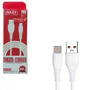 کابل شارژر سریع تایپ سی برند Aulex مدل C01