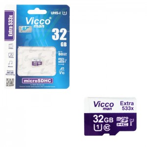 کارت حافظه ویکومن مدل Extra 533x ظرفیت 32G سرعت 80MBps