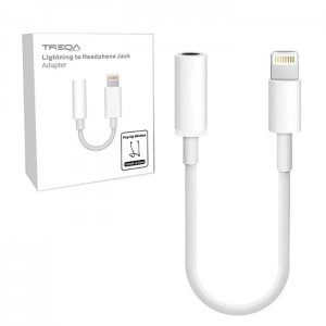 کابل تبدیل لایتنینگ به جک 3.5 میلی متر TREQA مدل CA-1052