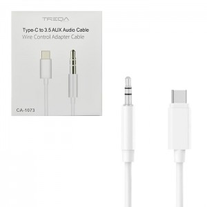 کابل تبدیل تایپ سی به جک 3.5 میلی متر TREQA مدل CA-1073