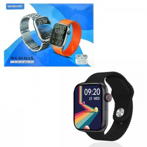 ساعت هوشمند برند WISMEمدل WS-83 MAX به همراه ایرپاد