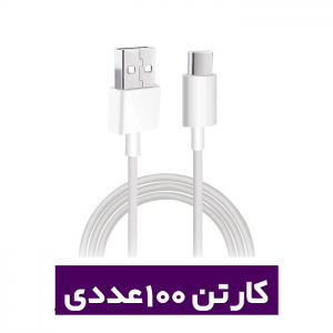 کابل شارژ سریع تایپ سی 6A کارتن 100 عددی