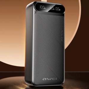 پاوربانک شارژ سریع AWEI مدل PA-12 ظرفیت 30000 میلی آمپر ساعت