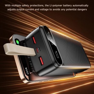 پاوربانک شارژ سریع AWEI مدل PA-12 ظرفیت 30000 میلی آمپر ساعت