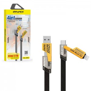 کابل شارژ سریع تایپ سی و لایتیننگ اَوی (65W) مدل CL-226