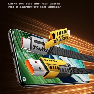 کابل شارژ سریع تایپ سی و لایتیننگ اَوی (65W) مدل CL-226