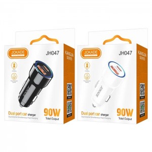 شارژر ماشینی 90 وات دو پورت برند JOKADE مدل JH047