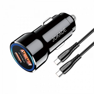 شارژر ماشینی 90 وات دو پورت برند JOKADE مدل JH048