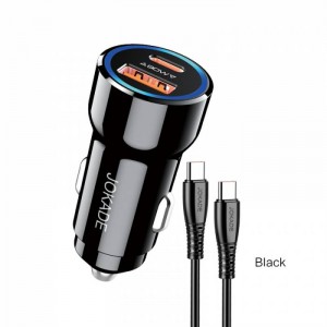 شارژر ماشینی 90 وات دو پورت برند JOKADE مدل JH048
