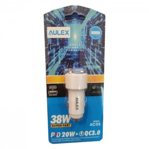شارژر فندکی دو پورت AULEX مدل AC05
