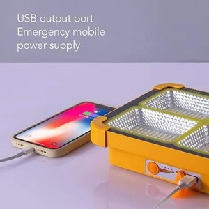 چراغ LED اضطراری با باتری قدرتمند 12000 میلی آمپرساعتی