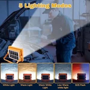 چراغ LED اضطراری با باتری قدرتمند 12000 میلی آمپرساعتی