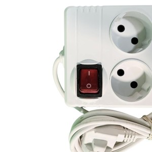 چند راهی برق آفتاب مدل 6 خانه سیم دار 1.5 متری