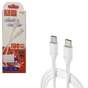 کابل شارژر دو سر تایپ سی 100 وات هوگو مدل H101