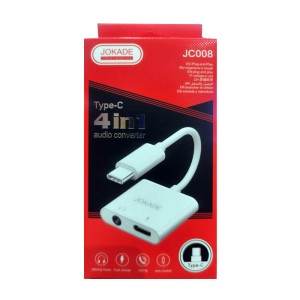 تبدیل Type-C به AUX/Type-C  برند Jokade مدل JC008