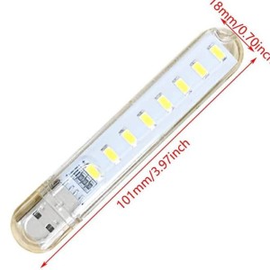 چراغ LED یو اس بی 8 تایی مدل 8 LED SOURCE