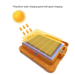 پروژکتور LED خورشیدی پنلی دارای گواهی ضد آب IP66