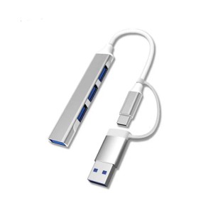 هاب فلزی 4 پورت Type-C به USB