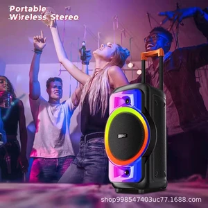 Explosive-Portable-Trolley-12-Inch-1500W-Peak-Value-Bluetooth-Speakers-NDR-128-Square-Dance-Sound-Box copy