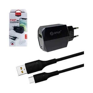 شارژر دیواری فست شارژ جیفوز مدل CH-38 با کابل تایپ سی