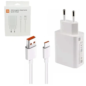 شارژر دیواری اصلی 33 وات شیائومی همراه با کابل تایپ سی