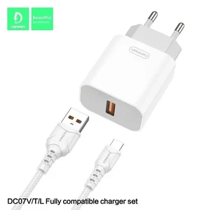 super fast charge QC3-QC2.0 &#038; cable charger Denmen-DC07T
