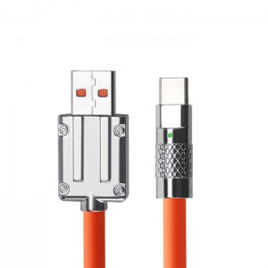 کابل شارژر سریع تایپ سی 120w  برند Aulex مدل C09