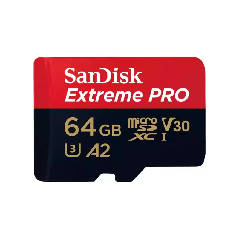 کارت حافظه سن‌دیسک مدل Sandisk 64GB Extreme PRO UHS-I U3 microSDXC Card 200MB/s