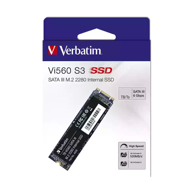 اس اس دی اینترنال ورباتیم مدل Vi560 ظرفیت 1 ترابایت M.2 2280 SATA III