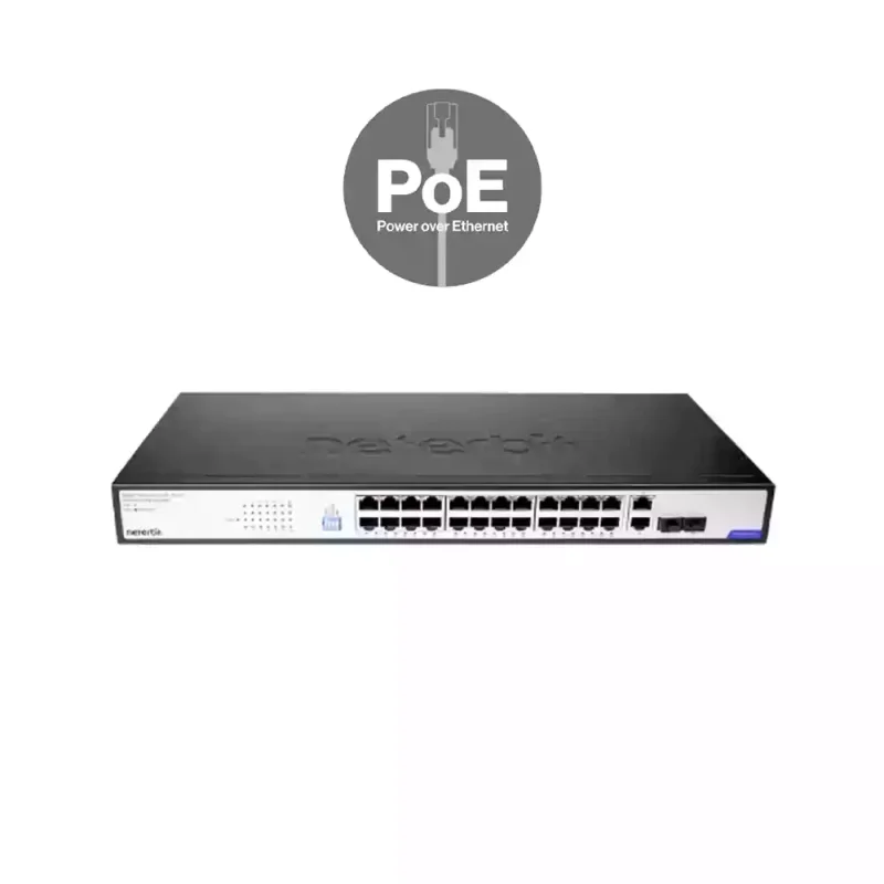سوئیچ غیرمدیریتی 28 پورت 1000Mbps POE نتربیت Neterbit مدل NGS-F1028P-A