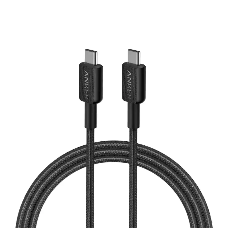 کابل شارژ و انتقال داده 60 وات تایپ سی به تایپ سی انکر مدل Anker A81F6H11 طول 1.8متر