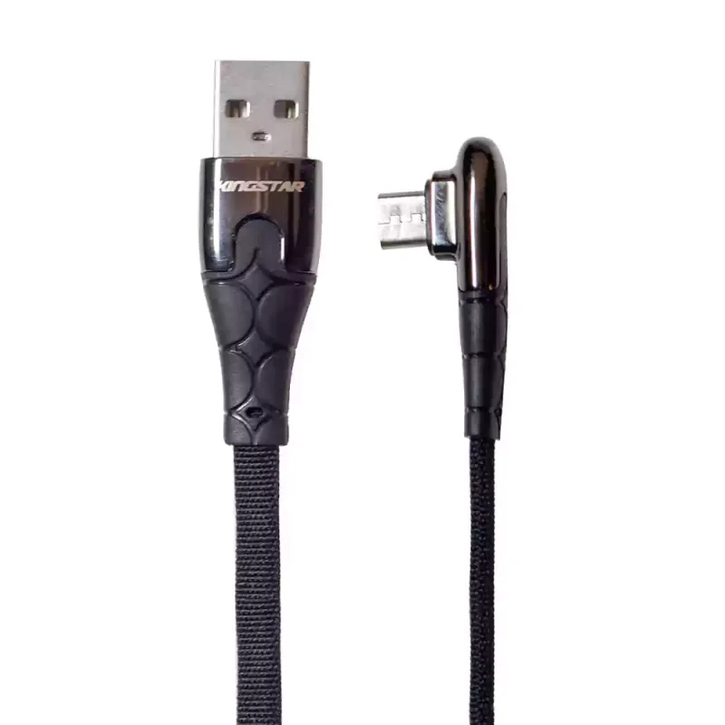 کابل شارژ میکرو کینگ استار مدل K46a طول 1 متر (کانکتور 90 درجه)