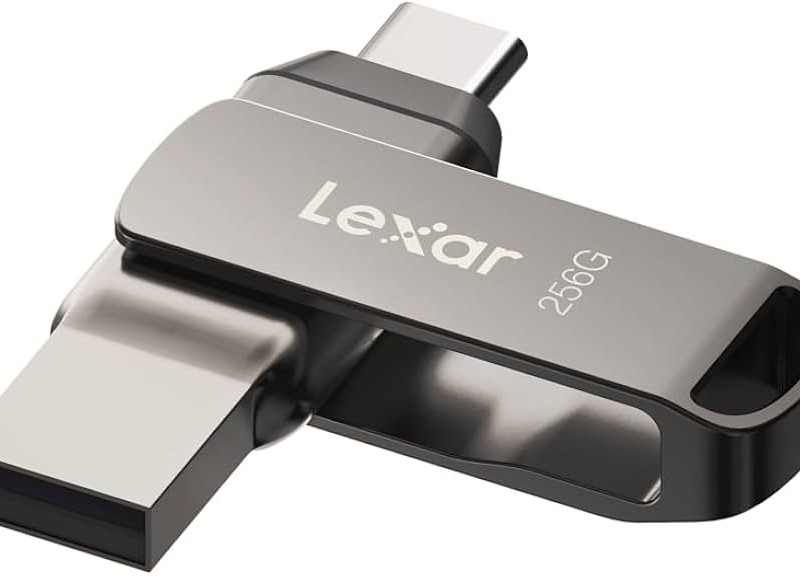 فلش مموری 256 گیگ لکسار مدل JumpDrive Dual Drive D400 دو سر USB-C و USB-A
