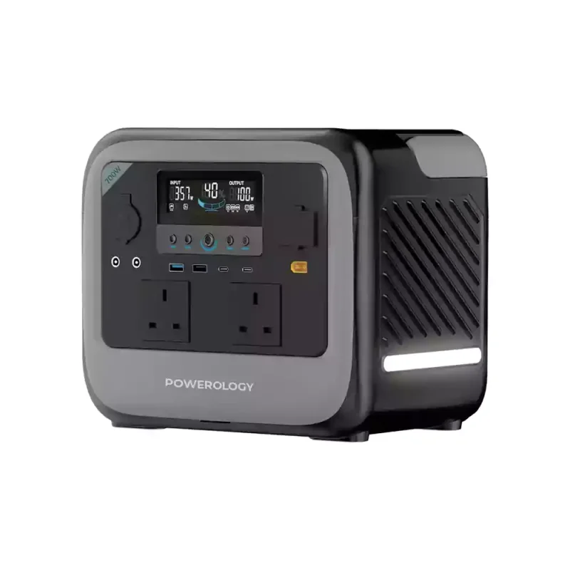 پاور استیشن پاورولوژی Pater II 700W PWGC700GY ظرفیت 472.5Wh با خروجی USB-C 100W