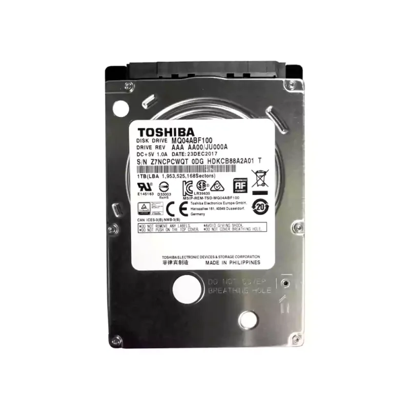 هارد دیسک اینترنال توشیبا MQ04ABF100 ظرفیت 1TB با سرعت 5400RPM